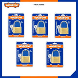 Brass Padlock Durable 20mm-50mm with 3 Pcs Iron Keys