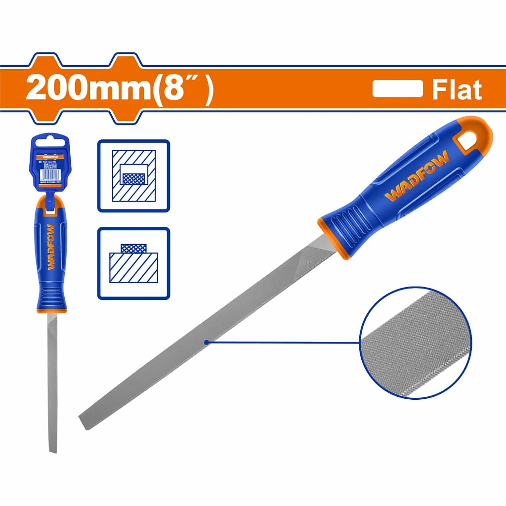 WFE7818 200mm(8inch) Flat File For Steel T12 Steel with Handle