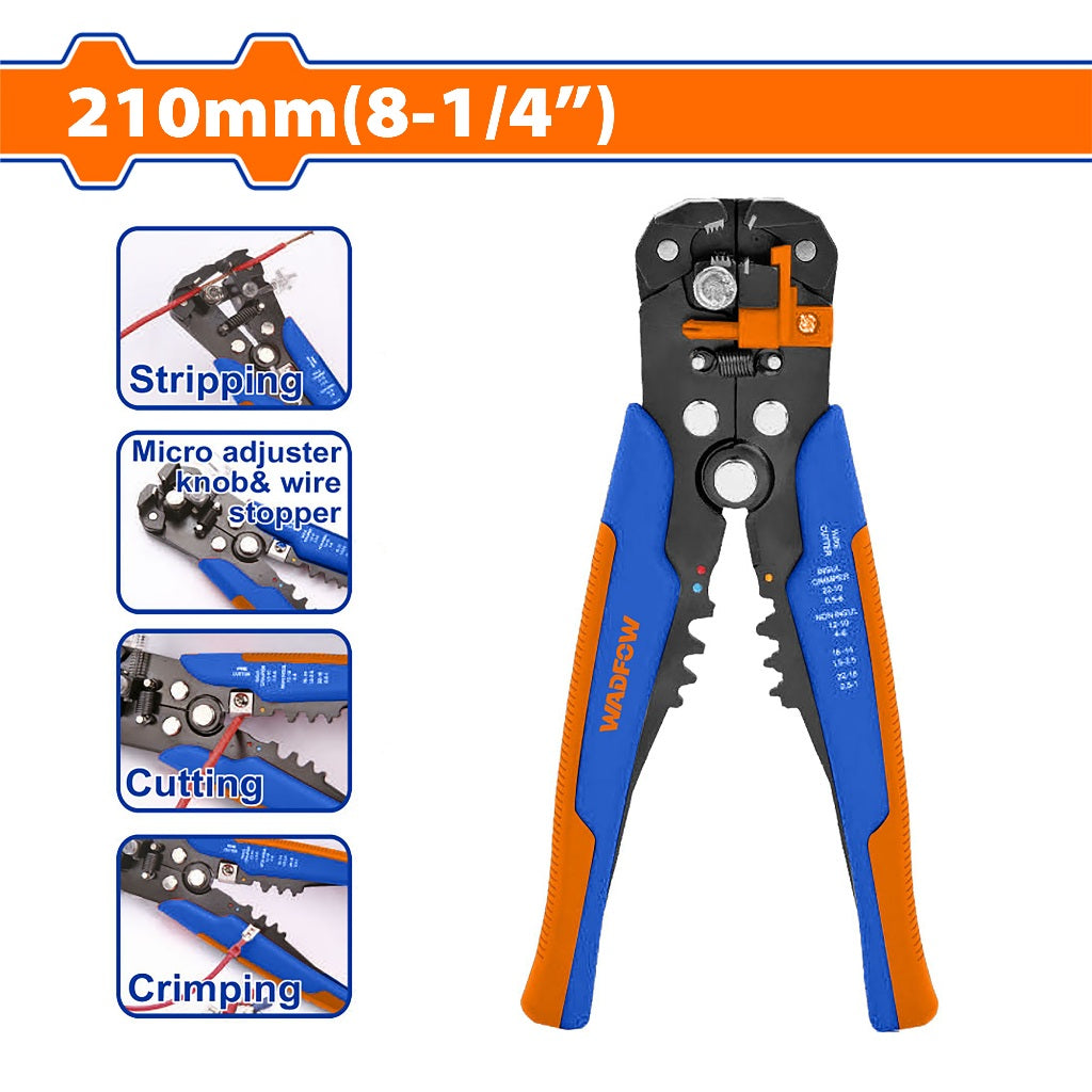 WBQ4601 3 in 1 Automatic Wire Stripper Pliers Stripping, Cutting Crimping 10AWG~24AWG/0.2~6mm