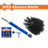 WND3401 Set of 2pcs Abrasive Hard Bristle Sanding Brush Set