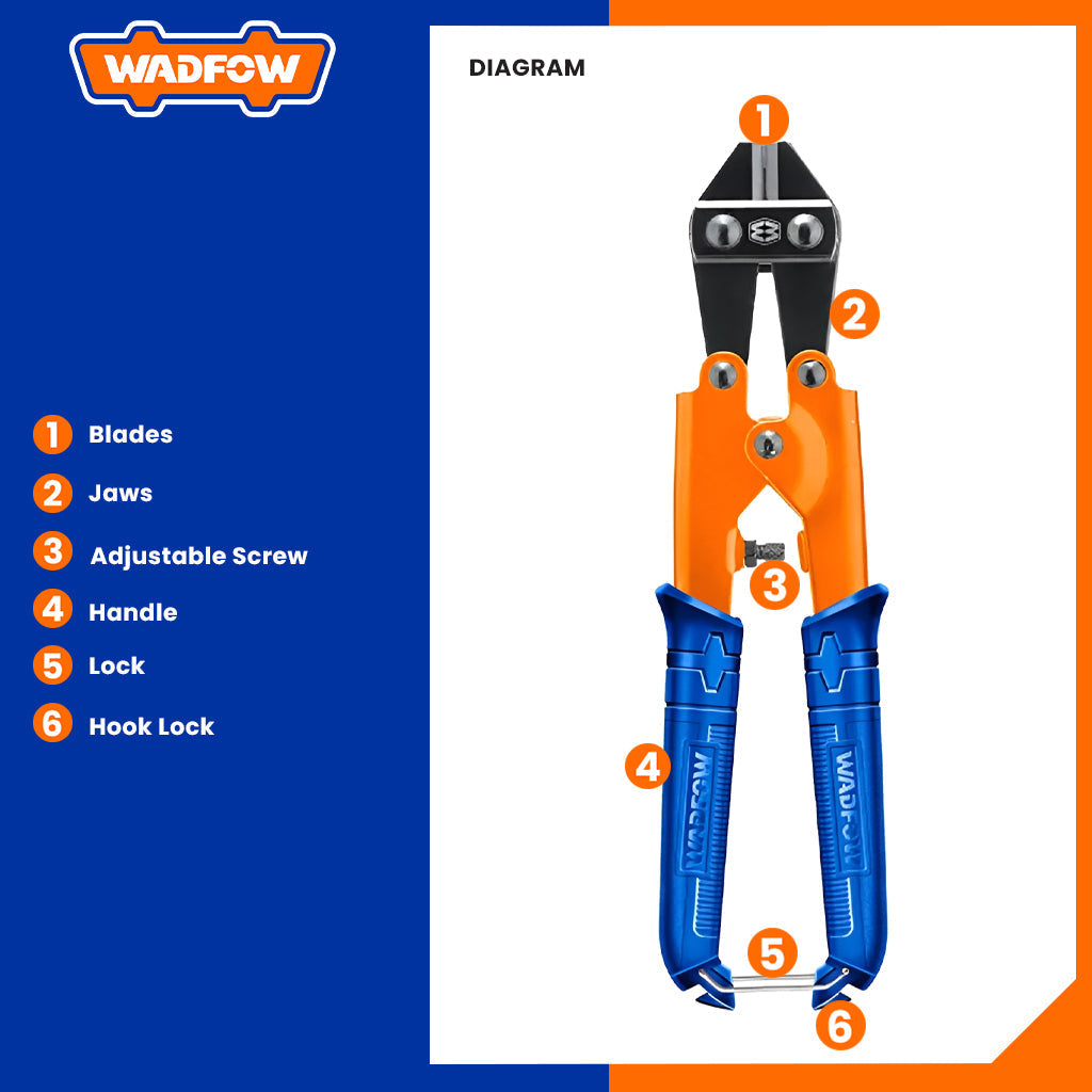 Industrial Mini Bolt Cutter / Chain Wire Lock WBC1208