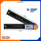 Stainless Steel Digital Angle Ruler Protractor 0.1mm/0.01"