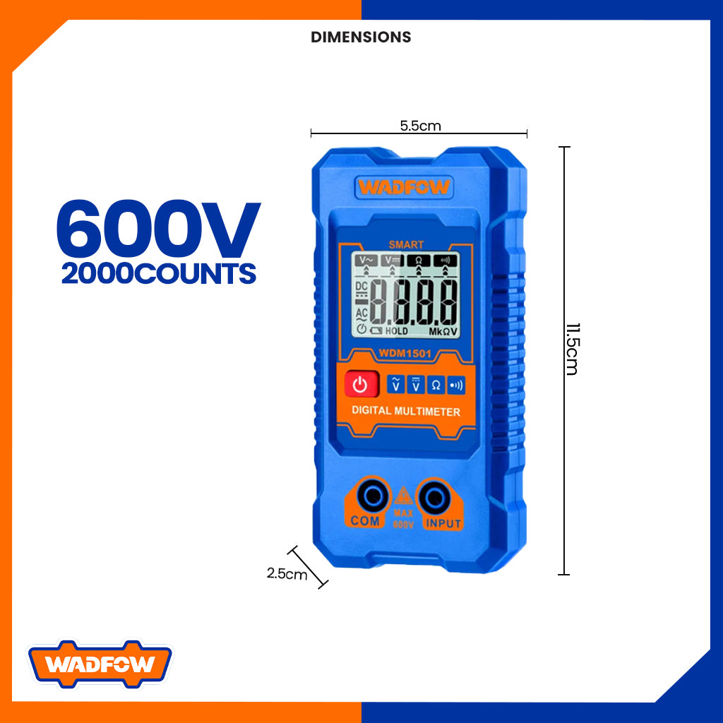 LCD Digital Multi-tester True RMS 2000 Counts WDM1501