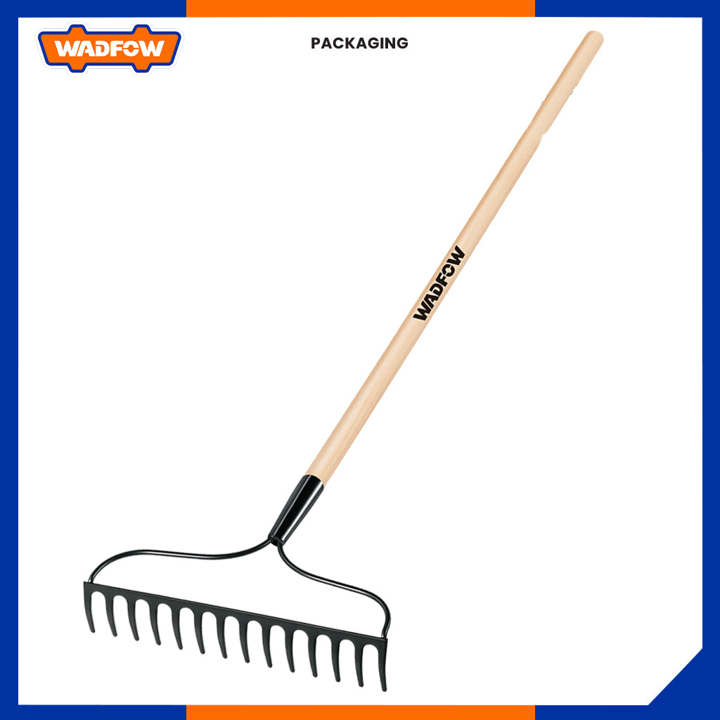 Garden Rake 14 Teeth Wooden Handle WXW3314