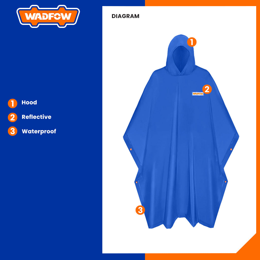 Rain Cloak 50 x 80 Inch Unisex Free Size WRC1001