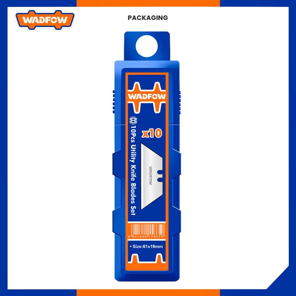 Utility Knife Blades Set 10 Pcs 61mm X 19mm WMK1K61