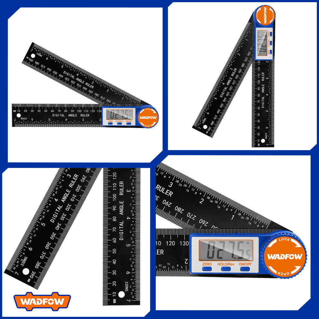 Stainless Steel Digital Angle Ruler Protractor 0.1mm/0.01"