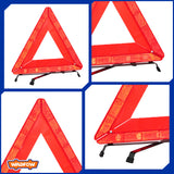 Car Emergency Breakdown Warning Triangle Red Reflective Safety Hazard WYJ3A43