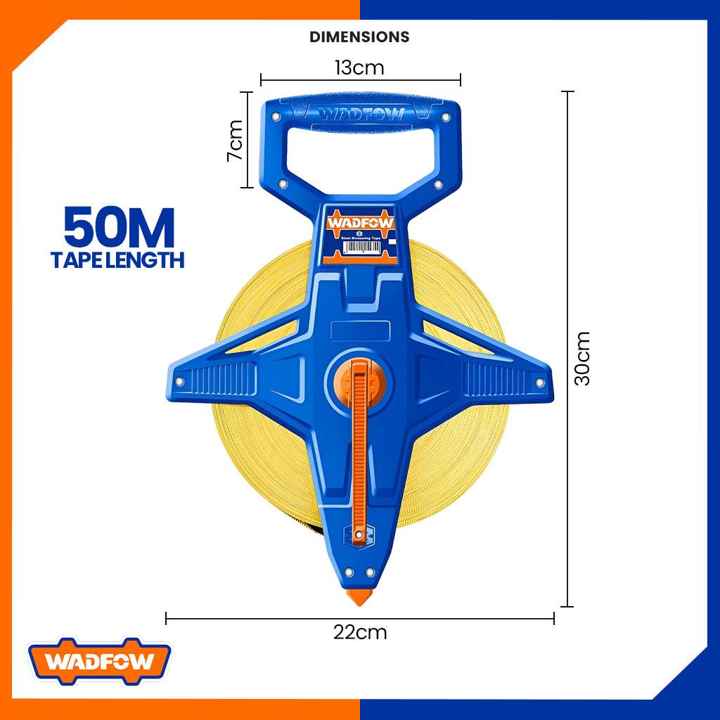 Fibreglass Measuring Tape 50m x 12.5mm WMT2550