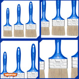 Set of 3pcs Paint Brush With Plastic Handle For Wall Paint & Coating WPB1931