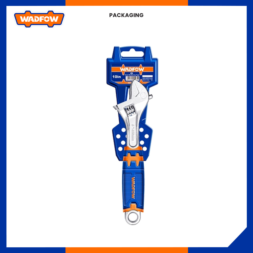 Adjustable Wrench with Two Tone Soft Handle 6-12 Inches