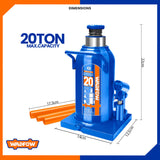 Hydraulic Welded Bottle Jack 20 Ton With Safety Valve For Cars WHT