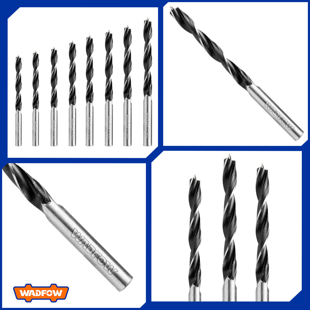 8pcs Set of wood drill bits