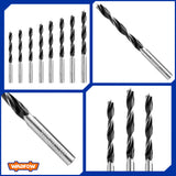 8pcs Set of wood drill bits