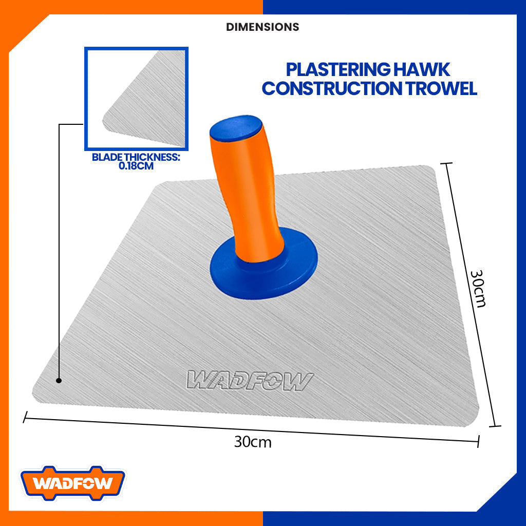 Aluminum Plastering Hawk Construction Trowel 300 x 300mm WXH2330