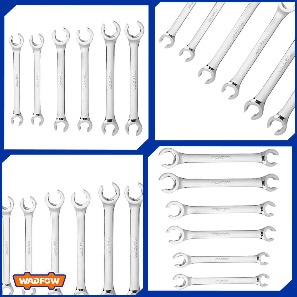 6pcs Flare Nut Open Ring Wrench Set WDS2406