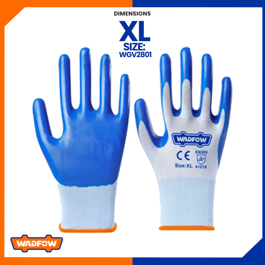 (XL) Nitrile Oil Resistant Rubber Safety Gloves (SOLD per piece) WGV2801