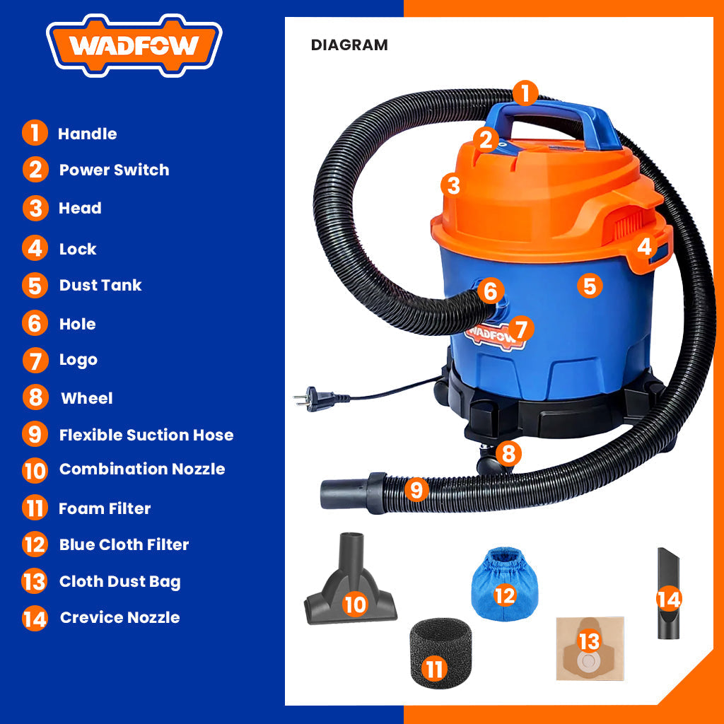 Wet & Dry Vacuum Cleaner 10L WVR1A10