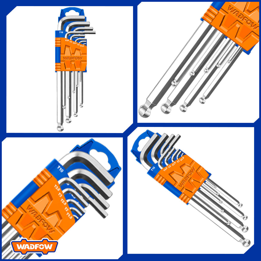 Long Arm Allen Hex Ball Point Hex Key Set with WHK2291