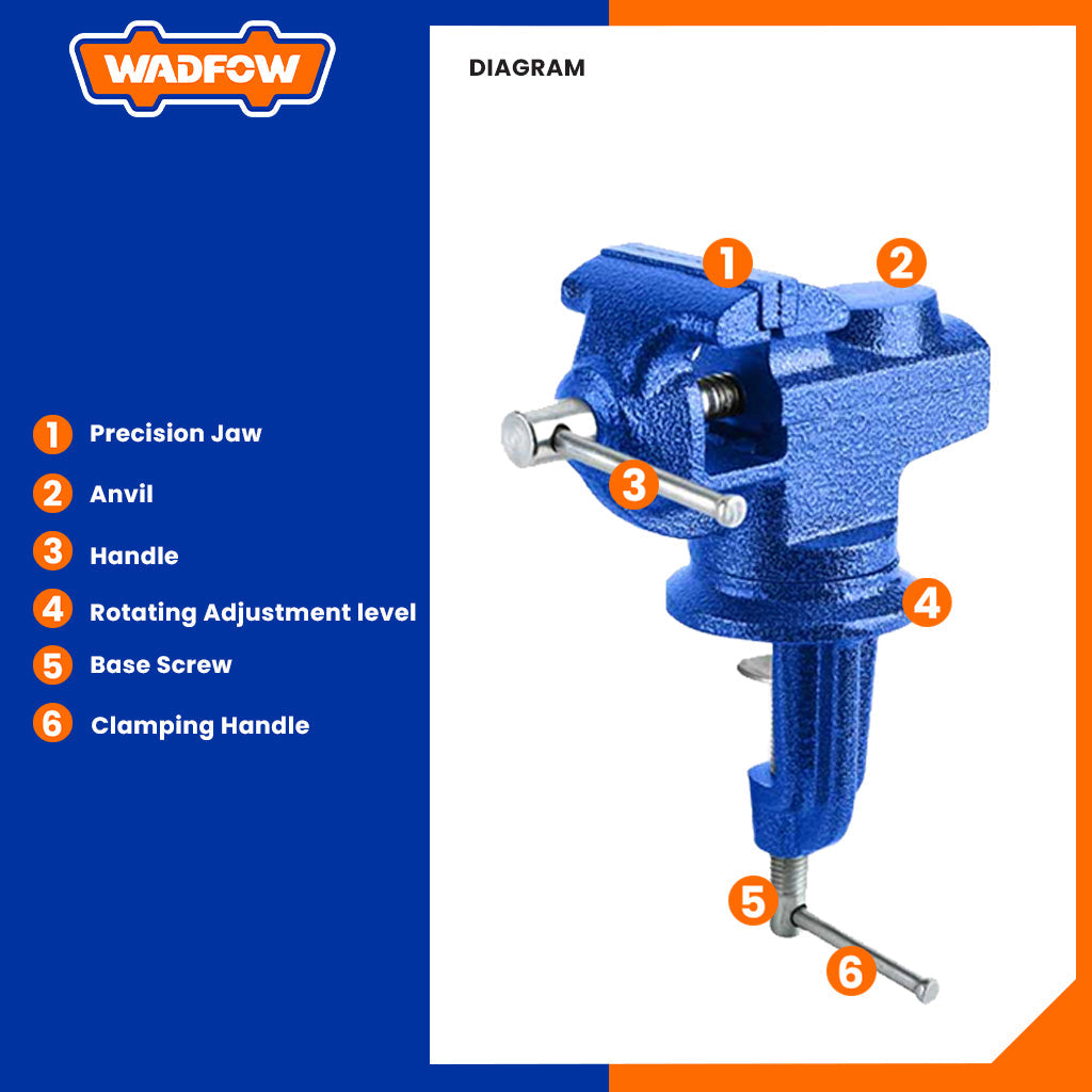 Bench Vise Gato With Anvil 2"/50mm