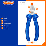 Polish and Anti-Rust Oil Diagonal Cutting Pliers Plastic Handle