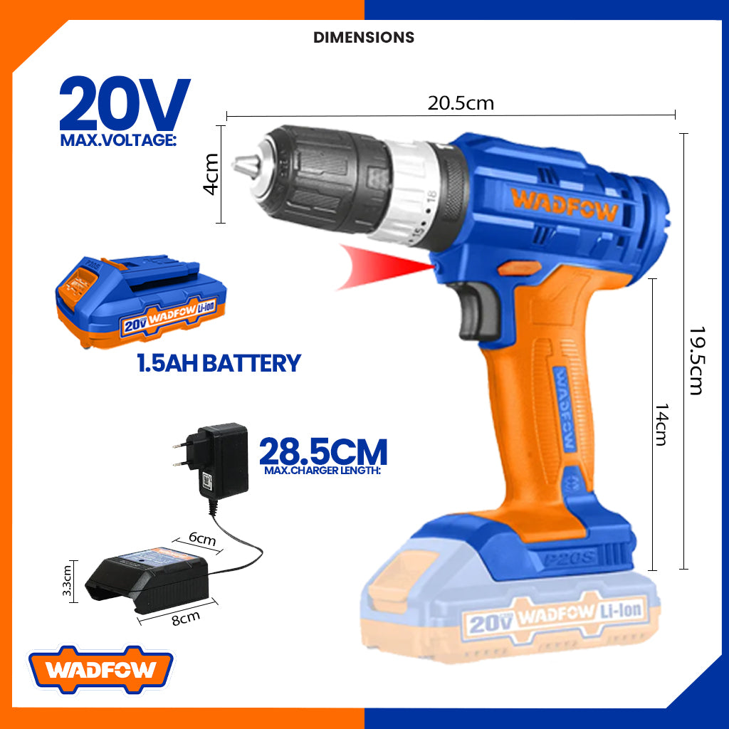 Cordless Impact Drill 20V WCDP521