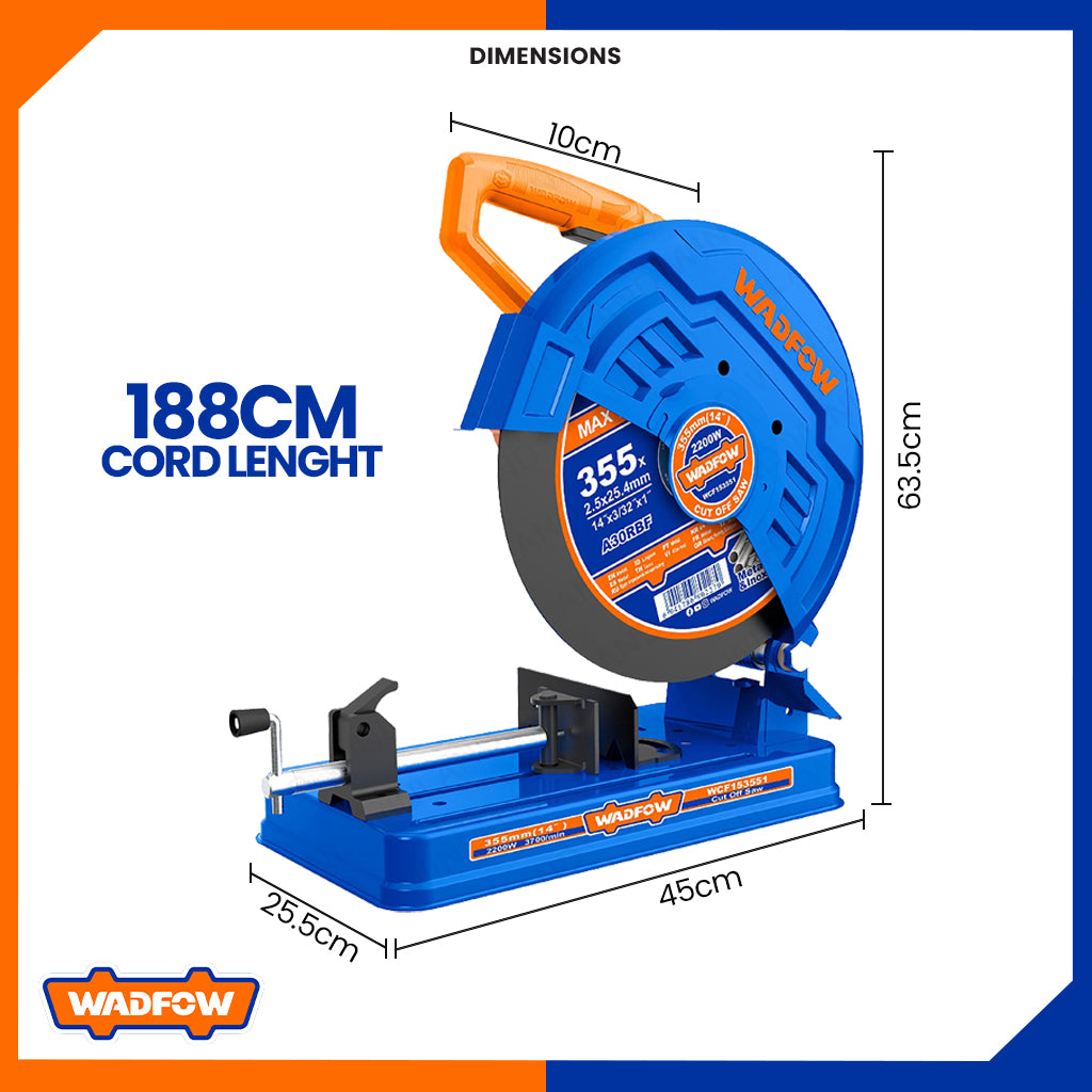 Industrial Cut Off Saw Machine 2200watts