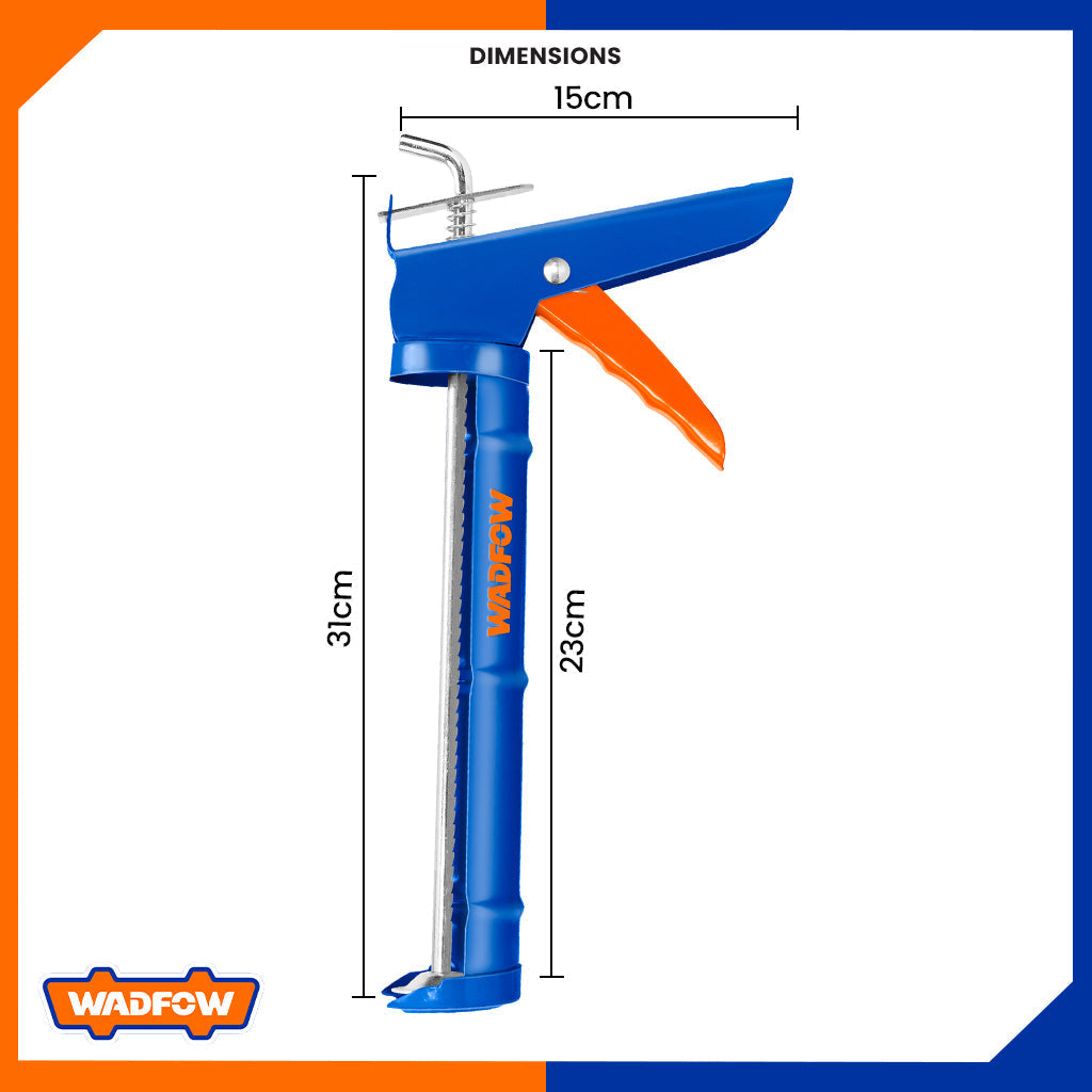 Caulking Sealant Silicone Gun 9" Iron Shank With Teeth