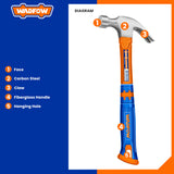 Claw Hammer with Fiberglass Handle