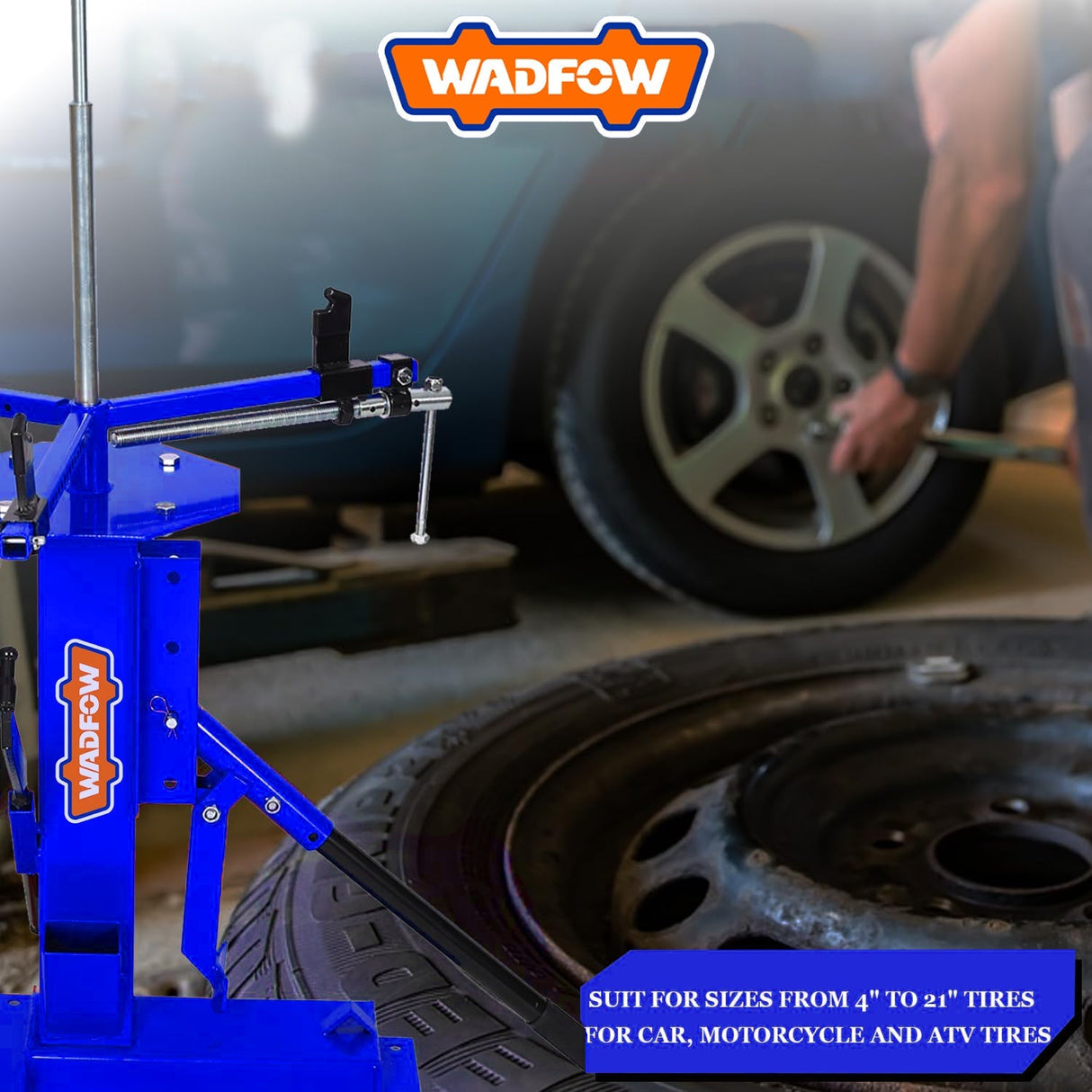 Portable Manual Tire Changer Base 41"(1040mm)/14"(355mm) WQT1A01