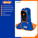 Flame-Retardant Full Protective Welding Hood with Neck Shoulder Drape-Welding Caps WZMC001