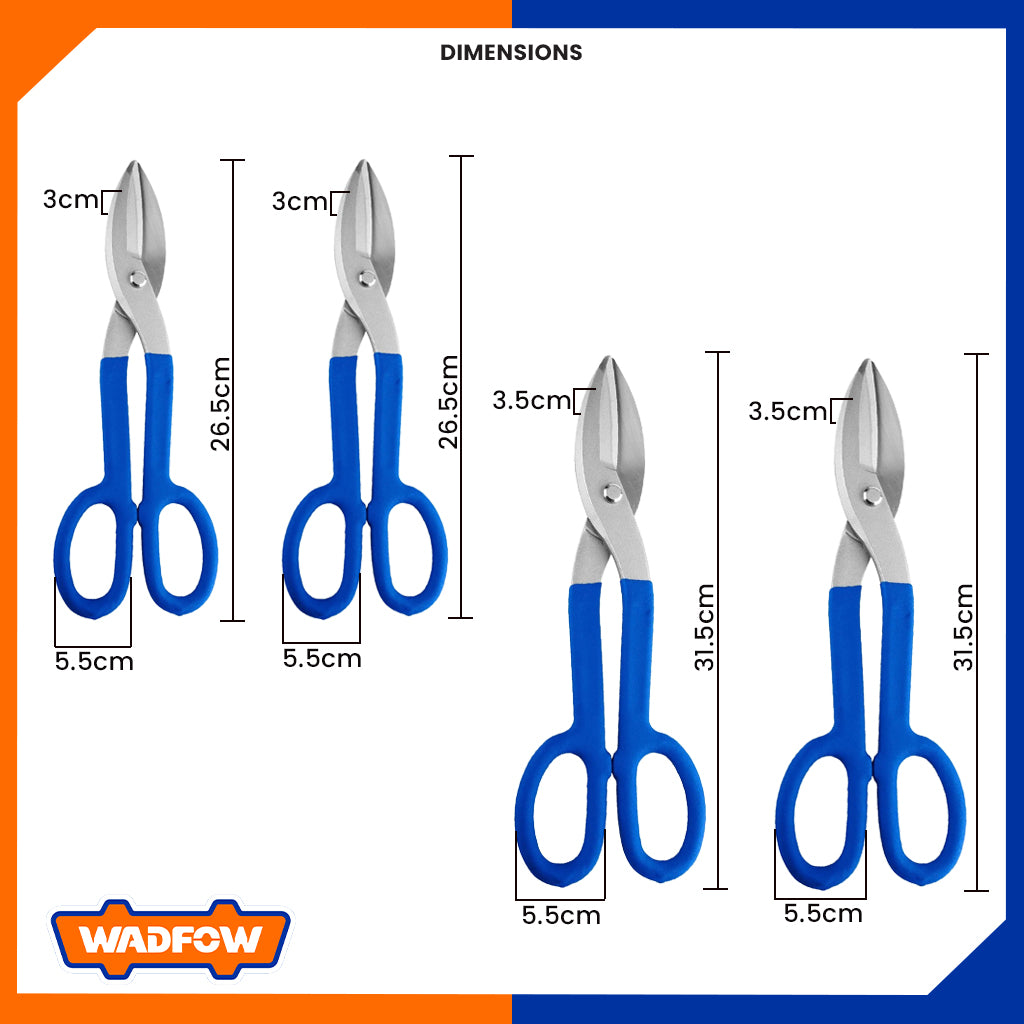 Tin Snip Rubber Handle Scissors