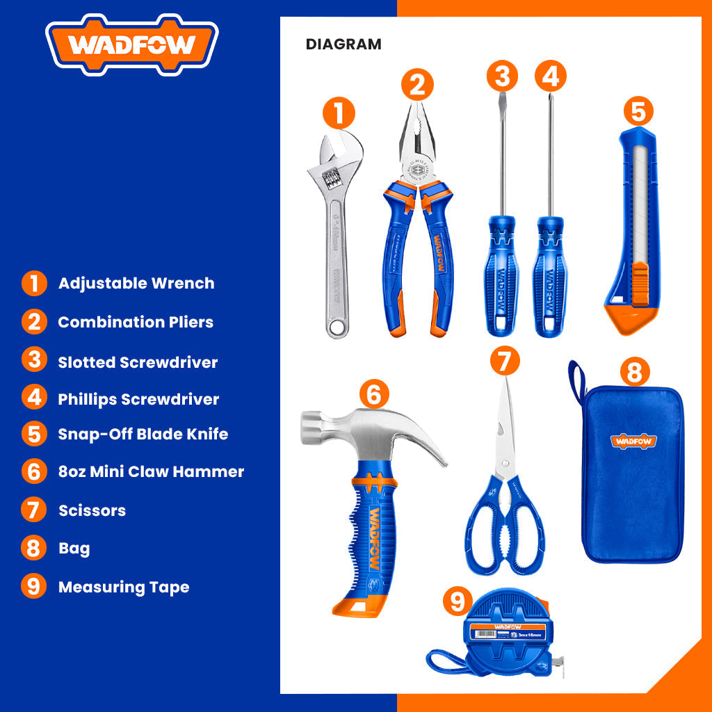 Hand Tools 8Pcs Set WHS1M08