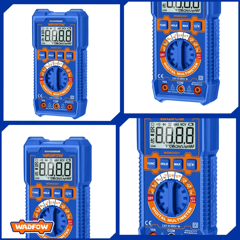 LCD Digital Multimeter True RMS 4000-6000 Count WDM2501