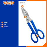 Tin Snip Rubber Handle Scissors